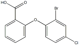 2-(2-bromo-4-chlorophenoxy)benzoic acid Structure