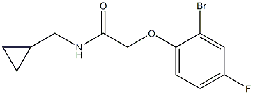 2-(2-bromo-4-fluorophenoxy)-N-(cyclopropylmethyl)acetamide 구조식 이미지