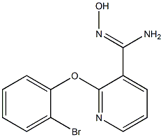 2-(2-bromophenoxy)-N'-hydroxypyridine-3-carboximidamide 구조식 이미지