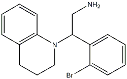 2-(2-bromophenyl)-2-(1,2,3,4-tetrahydroquinolin-1-yl)ethan-1-amine Structure