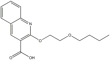 2-(2-butoxyethoxy)quinoline-3-carboxylic acid Structure