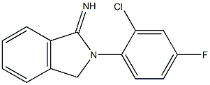 2-(2-chloro-4-fluorophenyl)-2,3-dihydro-1H-isoindol-1-imine 구조식 이미지