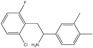 2-(2-chloro-6-fluorophenyl)-1-(3,4-dimethylphenyl)ethan-1-amine Structure