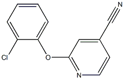 2-(2-chlorophenoxy)isonicotinonitrile 구조식 이미지