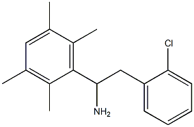 2-(2-chlorophenyl)-1-(2,3,5,6-tetramethylphenyl)ethan-1-amine Structure