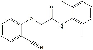 2-(2-cyanophenoxy)-N-(2,6-dimethylphenyl)acetamide 구조식 이미지