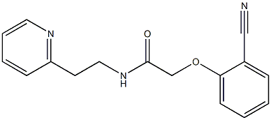 2-(2-cyanophenoxy)-N-(2-pyridin-2-ylethyl)acetamide Structure