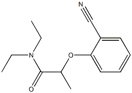 2-(2-cyanophenoxy)-N,N-diethylpropanamide Structure
