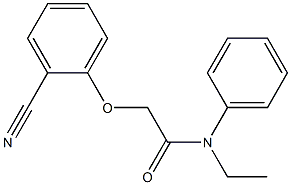 2-(2-cyanophenoxy)-N-ethyl-N-phenylacetamide Structure