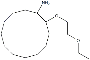 2-(2-ethoxyethoxy)cyclododecan-1-amine 구조식 이미지