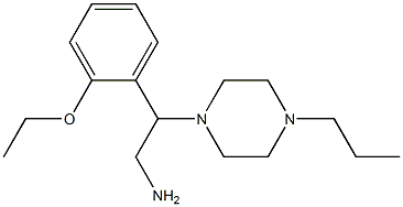 2-(2-ethoxyphenyl)-2-(4-propylpiperazin-1-yl)ethanamine 구조식 이미지