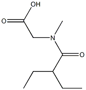 2-(2-ethyl-N-methylbutanamido)acetic acid 구조식 이미지