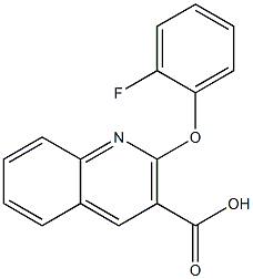 2-(2-fluorophenoxy)quinoline-3-carboxylic acid 구조식 이미지