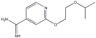 2-(2-isopropoxyethoxy)pyridine-4-carboximidamide 구조식 이미지