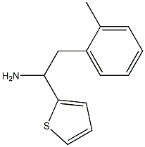 2-(2-methylphenyl)-1-(thiophen-2-yl)ethan-1-amine 구조식 이미지