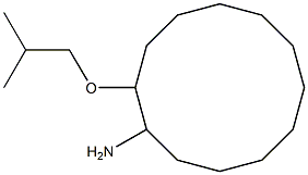 2-(2-methylpropoxy)cyclododecan-1-amine Structure