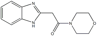 2-(2-morpholin-4-yl-2-oxoethyl)-1H-benzimidazole Structure