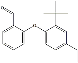 2-(2-tert-butyl-4-ethylphenoxy)benzaldehyde 구조식 이미지