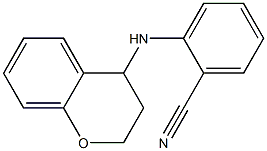 2-(3,4-dihydro-2H-1-benzopyran-4-ylamino)benzonitrile Structure