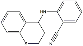 2-(3,4-dihydro-2H-1-benzothiopyran-4-ylamino)benzonitrile 구조식 이미지