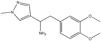 2-(3,4-dimethoxyphenyl)-1-(1-methyl-1H-pyrazol-4-yl)ethan-1-amine Structure