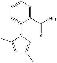 2-(3,5-dimethyl-1H-pyrazol-1-yl)benzene-1-carbothioamide 구조식 이미지