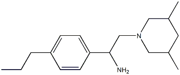 2-(3,5-dimethylpiperidin-1-yl)-1-(4-propylphenyl)ethan-1-amine 구조식 이미지