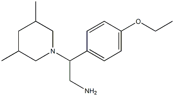 2-(3,5-dimethylpiperidin-1-yl)-2-(4-ethoxyphenyl)ethanamine Structure