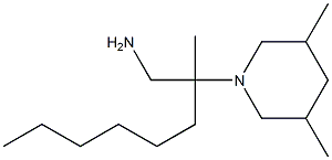 2-(3,5-dimethylpiperidin-1-yl)-2-methyloctan-1-amine Structure