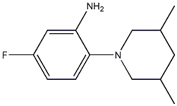 2-(3,5-dimethylpiperidin-1-yl)-5-fluoroaniline Structure