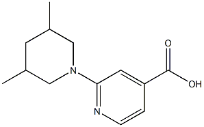 2-(3,5-dimethylpiperidin-1-yl)pyridine-4-carboxylic acid Structure