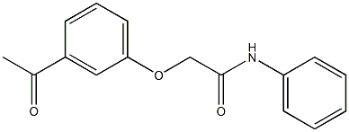 2-(3-acetylphenoxy)-N-phenylacetamide Structure