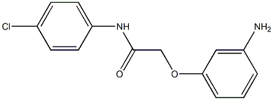 2-(3-aminophenoxy)-N-(4-chlorophenyl)acetamide 구조식 이미지