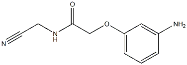 2-(3-aminophenoxy)-N-(cyanomethyl)acetamide Structure