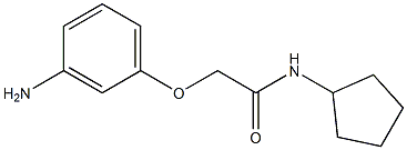 2-(3-aminophenoxy)-N-cyclopentylacetamide Structure