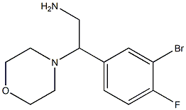 2-(3-bromo-4-fluorophenyl)-2-morpholin-4-ylethanamine Structure