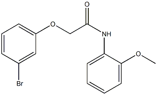 2-(3-bromophenoxy)-N-(2-methoxyphenyl)acetamide 구조식 이미지