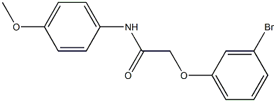 2-(3-bromophenoxy)-N-(4-methoxyphenyl)acetamide 구조식 이미지