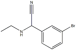 2-(3-bromophenyl)-2-(ethylamino)acetonitrile Structure