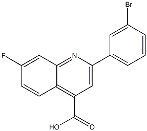 2-(3-bromophenyl)-7-fluoroquinoline-4-carboxylic acid Structure