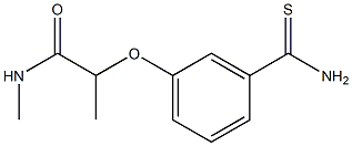 2-(3-carbamothioylphenoxy)-N-methylpropanamide Structure