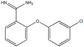2-(3-chlorophenoxy)benzene-1-carboximidamide Structure