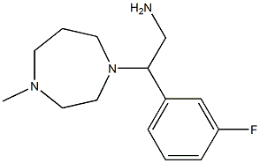 2-(3-fluorophenyl)-2-(4-methyl-1,4-diazepan-1-yl)ethan-1-amine 구조식 이미지