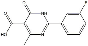 2-(3-fluorophenyl)-4-methyl-6-oxo-1,6-dihydropyrimidine-5-carboxylic acid 구조식 이미지