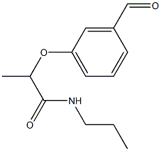 2-(3-formylphenoxy)-N-propylpropanamide 구조식 이미지