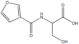 2-(3-furoylamino)-3-hydroxypropanoic acid 구조식 이미지