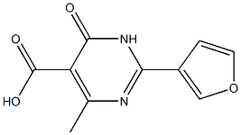 2-(3-furyl)-4-methyl-6-oxo-1,6-dihydropyrimidine-5-carboxylic acid 구조식 이미지