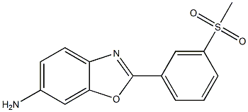 2-(3-methanesulfonylphenyl)-1,3-benzoxazol-6-amine Structure