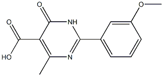 2-(3-methoxyphenyl)-4-methyl-6-oxo-1,6-dihydropyrimidine-5-carboxylic acid Structure