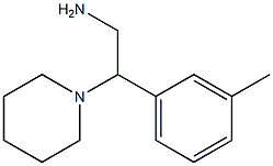 2-(3-methylphenyl)-2-piperidin-1-ylethanamine Structure